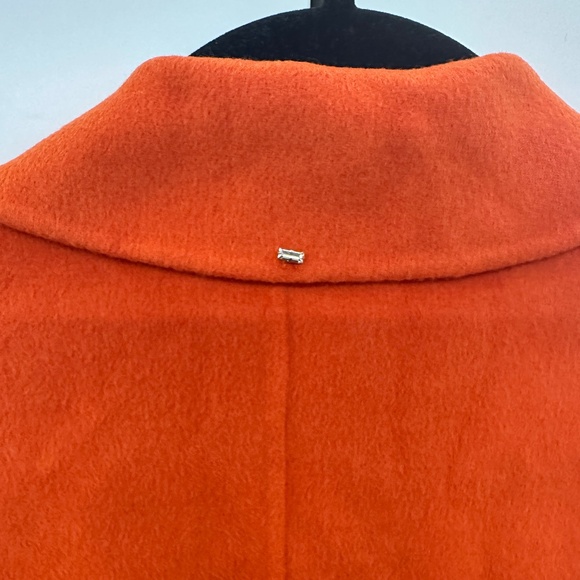 Sportmax Eva Orange Wool/Cashmere Belted Designer Coat Max Mara Women IT36 US2 - Picture 9 of 16